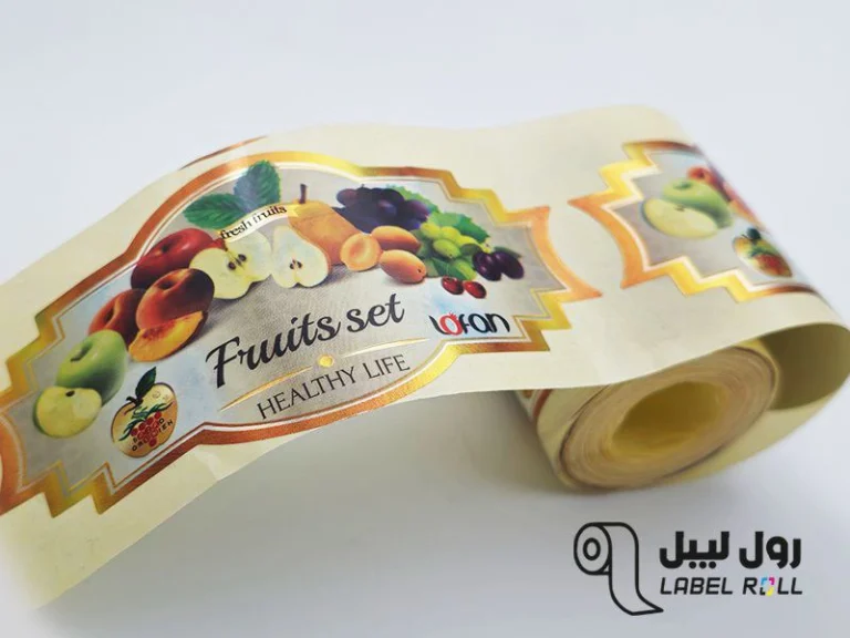 لیبل رولی صنایع غذایی